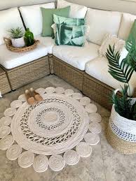 Has been added to your cart. How To Make A Diy Rope Rug Rope Rug Diy Rug Brown Leather Couch