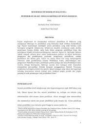 Last updated on july 16, 2017 by tongkrongan islami. Pdf Reformasi Pendidikan Malaysia Pendidikan Islam Sebagai Keperluan Masa Hadapan