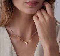 Dainty Gold Small Flower Charm Necklace