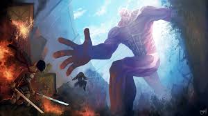 Maybe you would like to learn more about one of these? Shingeki No Kyojin Fond D Ecran Hd Papier Peint Colossal Titan 1920x1080 Wallpapertip