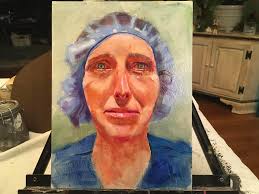 Fast painting with music at a fast beat