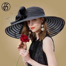 While both men and women traditionally wear hats, it's really the women that have the spot light. Fs Black Wide Brim Hats For Women Elegant Wedding Big White Fedora With Feather Kentucky Derby Hat Large Bow Ladies Church Hats Women S Fedoras Aliexpress