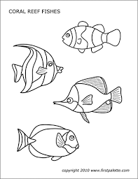 Hundreds of free spring coloring pages that will keep children busy for hours. Coral Reef Fishes Free Printable Templates Coloring Pages Firstpalette Com