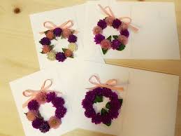 계양역꽃집 플라비앙플라워 천일홍 리스 엽서 카드 driedflower flower cards dried flowers green flowers