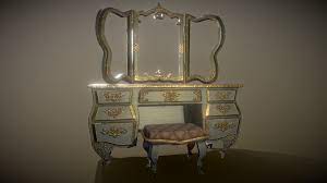 · top brands · latest trends · free shipping Victorian Antique Makeup Vanity 3d Model By Tamie Contamienate B531325