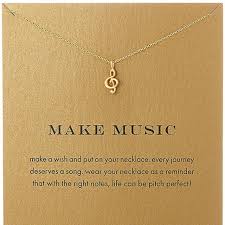 We have some holiday designs available that we know you'll love! 2018 Music Note Pendant Short Chain Choker Necklace For Women Golden Wish Necklace With Card Jewelry As Gift Make Music Pendant Necklaces Aliexpress