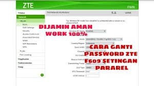 Jadi jika pertama kali anda belum mengubah atau dari pihak telkom indihome belum mengubah. Tutorial Ganti Password Zte F609 Mode Pararel Youtube