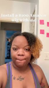 My first time installing a frontal, this wig is from Amazon and it was only  $100! ., ., ., ., ., ., ., ., ., #nanoinfluencer #nanoinfluencers  #microinfluencer #microinfluencers ...