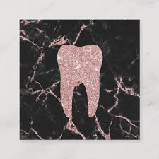 Dentist Tooth Modern Rose Gold Marble Dental Care Square Business Card Zazzle Com In 2021 Dentist Art Teeth Art Dental Wallpaper