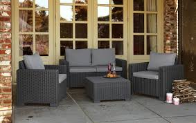 Cette offre fait partie des promos soldes. Allibert California Ensemble De Salon Graphite Canape Trois Places Allibert