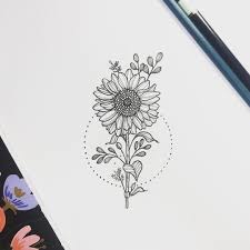 See This Instagram Photo By Nathalybonilla Sunflower Sunflowertattoo Tattoo Girly Tattoos Line Work Tattoo Tattoos