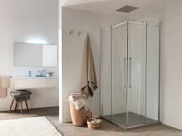 In recent years, glass shower doors have seen numerous new designs and innovative additions that can help give your bathroom the elegant look you want. Inda Air Oscar Corner Shower Box H 200 2 Sliding Doors Vieffetrade
