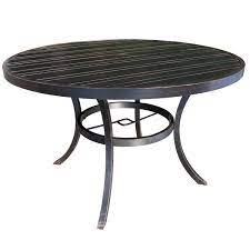If you wanted to purchase fonzo cast aluminum outdoor table but had a second thought due to the limited space, jameson. Milano Cast Aluminum 60 Round Dining Table Patio At Sun Country