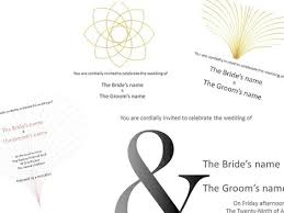 They are designed to look elegant and personal. Wedding Invitations