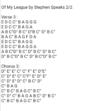Out Of My League Kalimba Tabs Out Of My League Math Tab