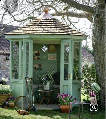 Prieel Tuinhuis Groen In 2020 Summer House Garden Cottage Garden Sheds Small Summer House