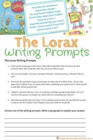 The Lorax Writing Prompts Inspiration Laboratories Dr Seuss Activities Writing Prompts The Lorax