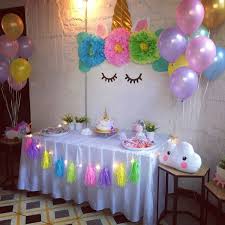 Party Birthday Day Birthday Party Decorations Diy Unicorn Birthday Party Decorations Unicorn Themed Birthday Party