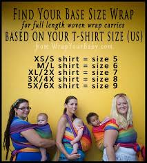 woven wrap sizing guide what is base size wrap your baby