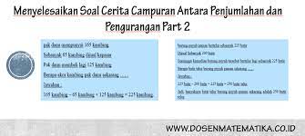 Maybe you would like to learn more about one of these? Menyelesaikan Soal Cerita Campuran Antara Penjumlahan Dan Pengurangan Part 2