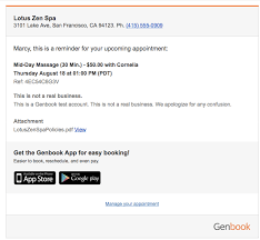 Yclients is sms, push or email appointment reminder software for service businesses. How To Send Appointment Confirmations And Reminders Free Templates Genbook Learning Center Lessons To Build Better Business Experience