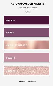 The decimal rgb color code is rgb (183,110,121). Rose Gold Colour Combos Autumn Colour Combo With Rose Gold