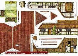 Bastelbogen haus kostenlos menschen und ihr zuhause haus am bach zum. Pin Von Christian Blass Auf Spielzeug Modellbau Haus Papierarchitektur Modelleisenbahn H0