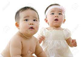 We wondered if it was a. Asian Baby Boy And Baby Isolated On White Stock Photo Picture And Royalty Free Image Image 13852321