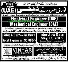 Electrical Engineer Mechanical Engineer Jobs In Uae Mechanical Engineering Electrical Engineering Engineering