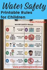 Rlss water safety for children clipart. Pin On Baby S Safety Rules For Kids Water Safety Activities Rules For Kids