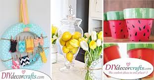 With the start of summer comes barbecues and pool parties, and it's also a great time to update the decorations around your home to fit the season. Summer Decor For Your Home Archives Diy Deco Crafts Home Decor Diy Gift Diy Craft Ideas