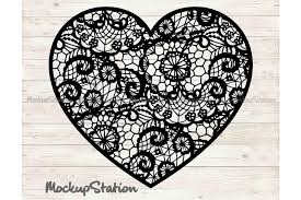 Download Heart Mandala Svg Floral Lace Decor Dxf Laser Cut File By Mockupstation Thehungryjpeg Com