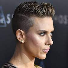 I layered it on top going shorter to longer as well. Scarlett Johansson Short Hair Bob Pixie Undercut More Beauty Crew