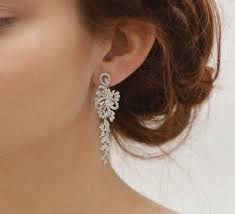 Coucou tout le monde !! Boucles D Oreilles Mariage Avec Diamants Synthetiques Zircon