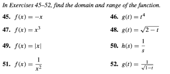The domain of the tangent function does not include any values of x that are odd multiples of π/2. Answered In Exercises 45 52 Find The Domain And Bartleby