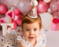 Rainbow Sprinkles First Birthday Hat