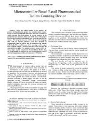 Menjual ubat buasir yang paling maju di farmasi batu pahat. Pdf Microcontroller Based Retail Pharmaceutical Tablets Counting Device Soon Fhong And Agung Wibowo Academia Edu