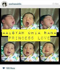 Aaisyah dhia rana amp ajak shiro sekeluarga terima misi daripada oh my family oh my family raya. Bayi Perempuan Zain Che Ta Diberi Nama Aaisyah Dhia Rana