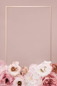 Download Premium Psd Of Beautiful Pink Floral Rectangle Frame 1212847 In 2020 Gold Wallpaper Background Flower Background Wallpaper Rose Gold Wallpaper