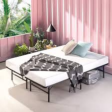 4.8 out of 5 stars based on 6 product ratings(6). Amazon Com Zinus Smartbase Zero Assembly Mattress Foundation 14 Inch Metal Platform Bed Frame No Box Spring Needed Sturdy Steel Frame Underbed Storage Queen Furniture Decor