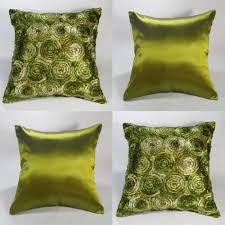 Daily Limit Exceeded Silk Decorative Pillows Green Throw Pillows Pillows