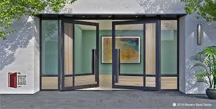 Royal wooden entrance door design. Crosshatch Double Entry Doors With Glass Modern Steel Doors