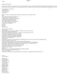 Resident Assistant Resume