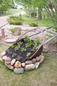 Plant In Antique Farm Equipment Rustic Landscaping Farm Landscaping Landscaping Inspiration