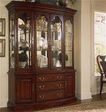 Secure hutch doors with zip ties, if possible. American Drew Cherry Grove 45th Canted Glass Door China Cabinet Wayside Furniture China Cabinets
