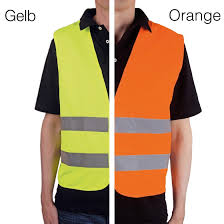 Warnweste In Gelb Oder Orange Auto Warnweste Gunstig Online Kaufen