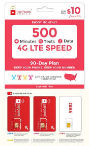 Smooth and stable mobile phone service with simple charges. Red Pocket 90 Day Prepaid Wireless Phone Plan Essentials No Contract Sim Phone Plans Sim Cards Prepaid Phones