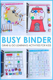 Busy Binder Activities In 2020 Preschool Learning Activities Toddler Learning Activities Kids Learning Activities