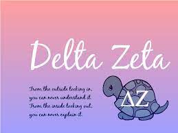 For the delta zeta in your life, keep calm and be amazing print features the delta zeta rose. From The Outside Looking In You Can Never Understand It From The Inside Looking Out You Can Never Explain It Delta Zeta Delta Sorority