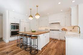 Walnut with sapwood kitchen island butcherblock in newton, ma. White Kitchen Island With Butcher Block Transitional Kitchen